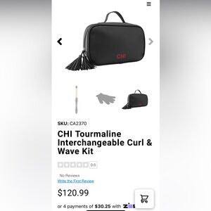 NWT- Never Used-CHI- Interchangeable Curl & Wave Kit!